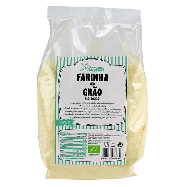 Farinha De grao Bio 500gr Provida