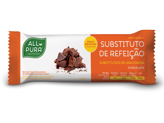 Barra Substituta de Refeição Chocolate 55gr All Pura