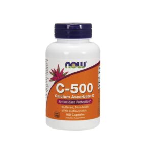 Vitamina C 500 Calcium Ascorbate Nao Acida 100 Capsulas Now