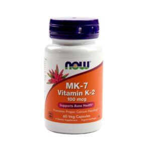MK7 Vitamin K2 100mcg 60 Capsulas Now