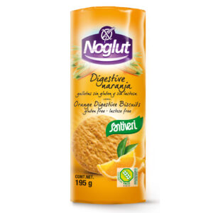 Noglut Bolachas Digestivas Sem Gluten Com Laranja 195gr Santiveri